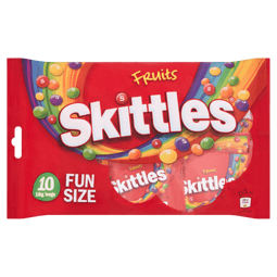 SKITTLES Fruits Sweets Fun Size Bags Multipack 10 x 18g image