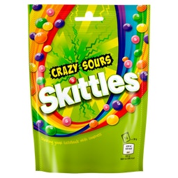 SKITTLES Crazy Sours Sweets Bag 152g image
