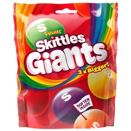 SKITTLES Giants Fruits Sweets Bag 141g image