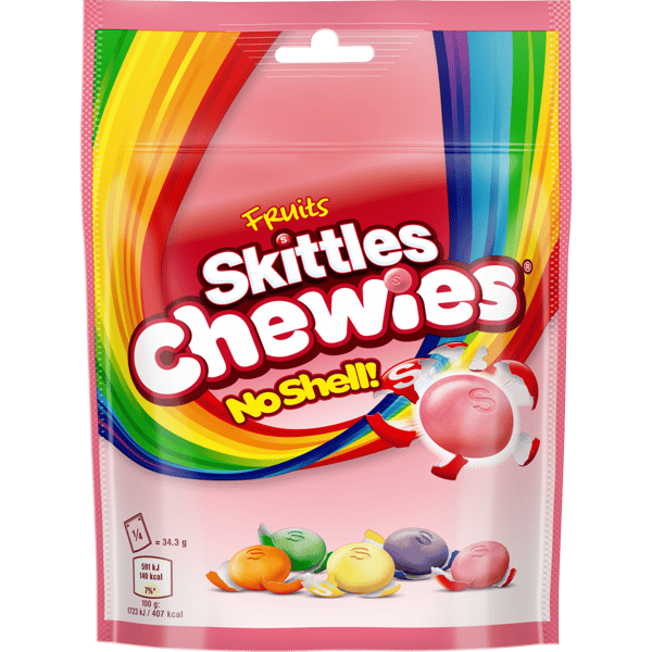 SKITTLES Chewies Fruits Sweets Bag 137g