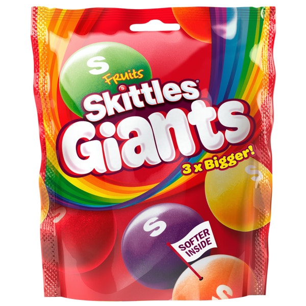 SKITTLES Giants Fruits Sweets Bag 141g