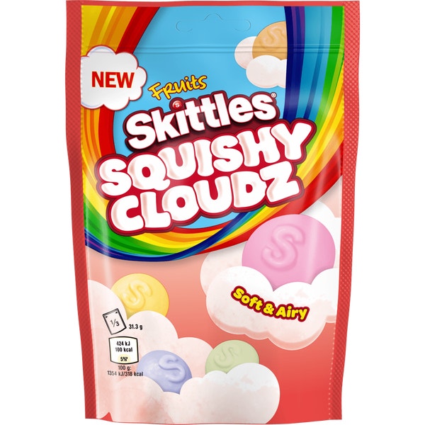 SKITTLES Squishy Cloudz Fruits Sweets Bag 94g