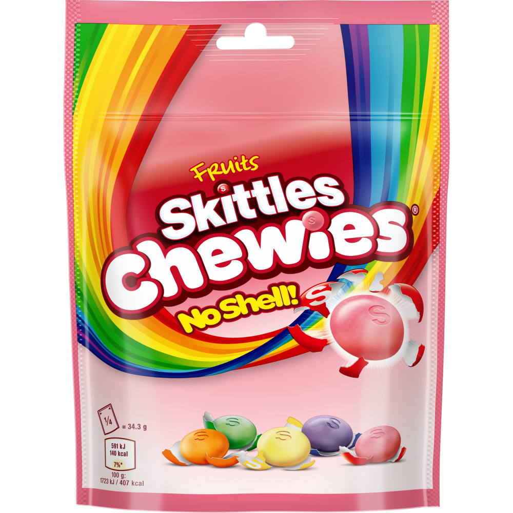 SKITTLES Chewies Fruits Sweets Bag 137g