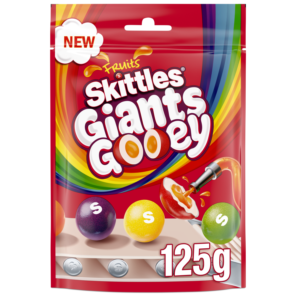 SKITTLES Giants Gooey Sweets Bag 125g